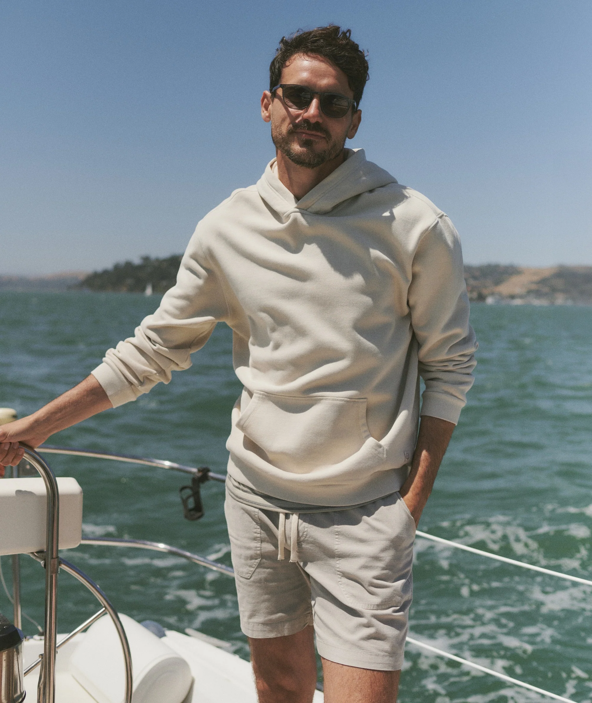 Men's Cloud 9 Fleece Relaxed Hoodie in Whitecap - Image 4