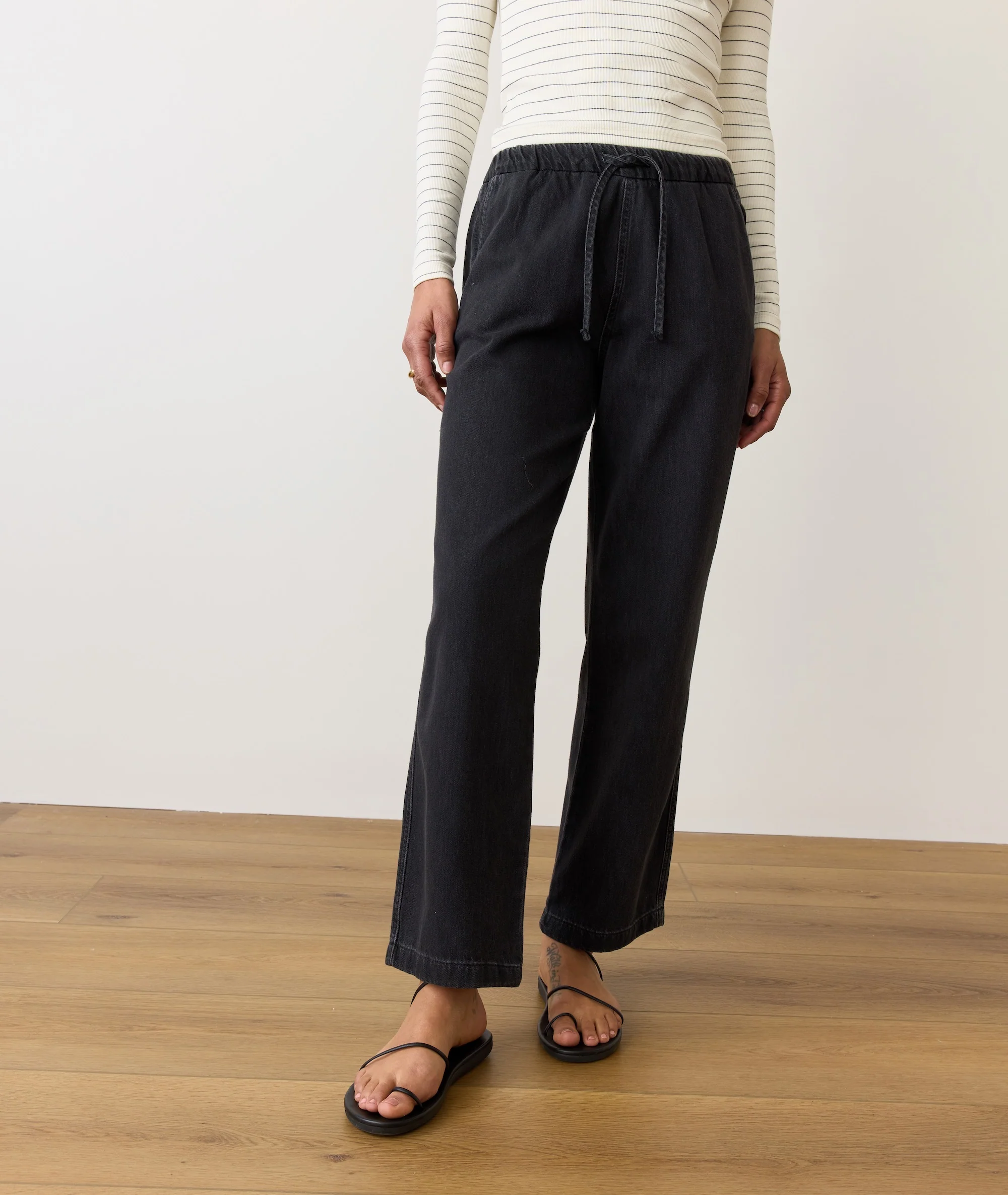 Drawstring Denim Pant - Image 2