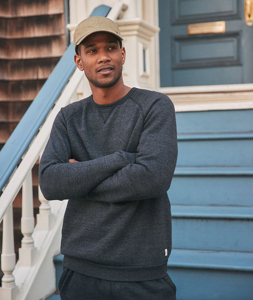 Men's Re-Spun Custom Dyed Sherpa Crew Pullover - Image 2