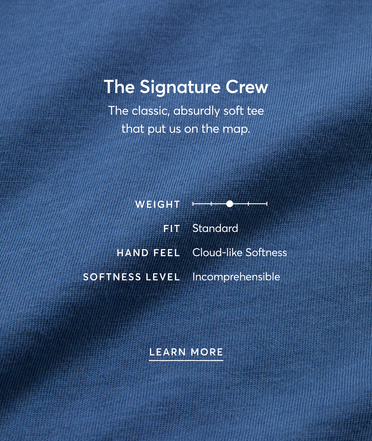 Women's Signature Crew in Faded Navy - Image 3